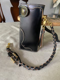 Black English Bridle Long Wallet