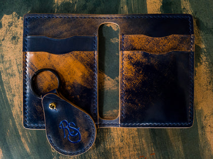 Marbled Shell Cordovan Minimalist Wallet